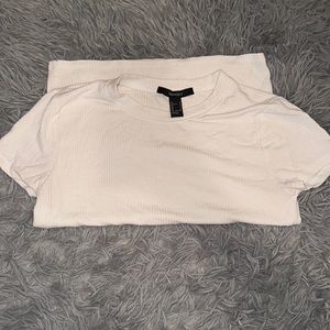 Forever 21 white stretchy shirt